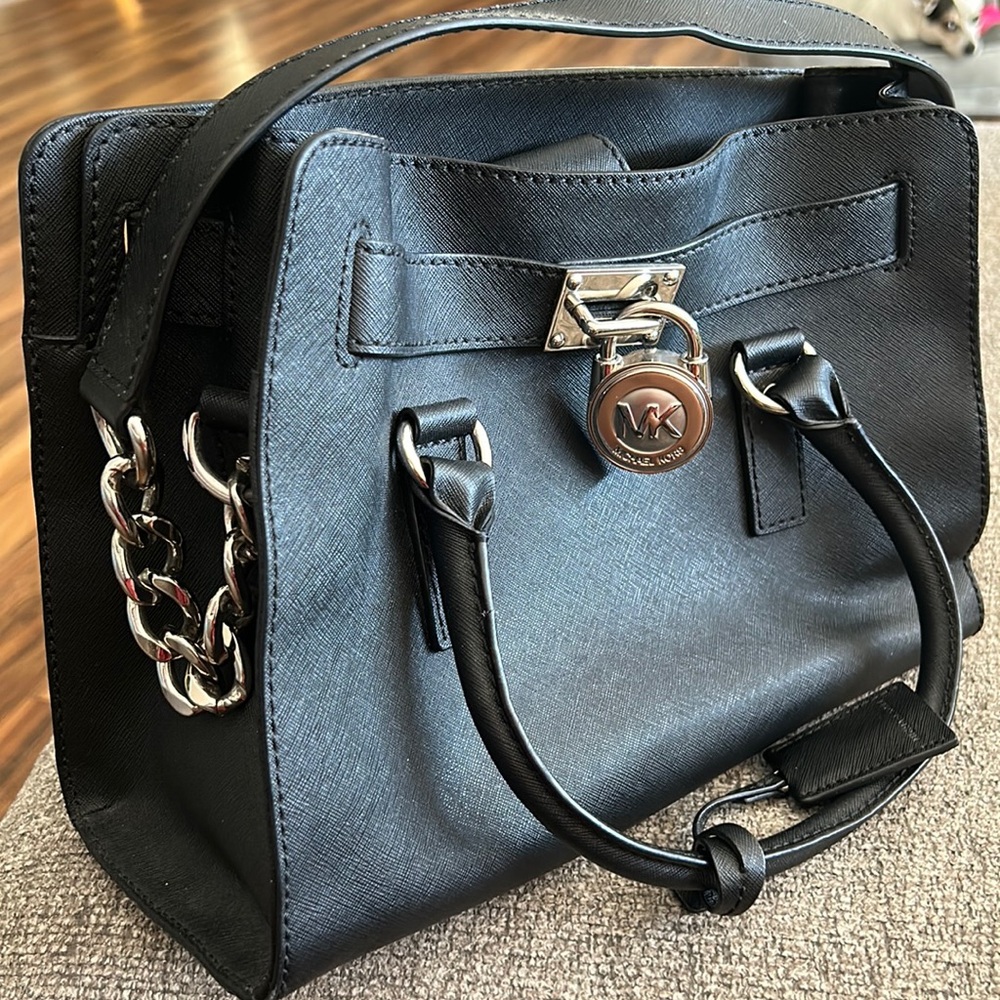 Michael Kors Medium Black Lock Purse